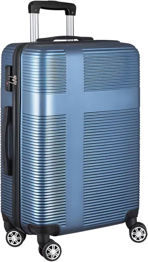 24 Inch Luggage with Spinner Wheels,Hardshell Suitcase,Lightweight Checked-Medium Luggage 24-Inch,Dark Blue