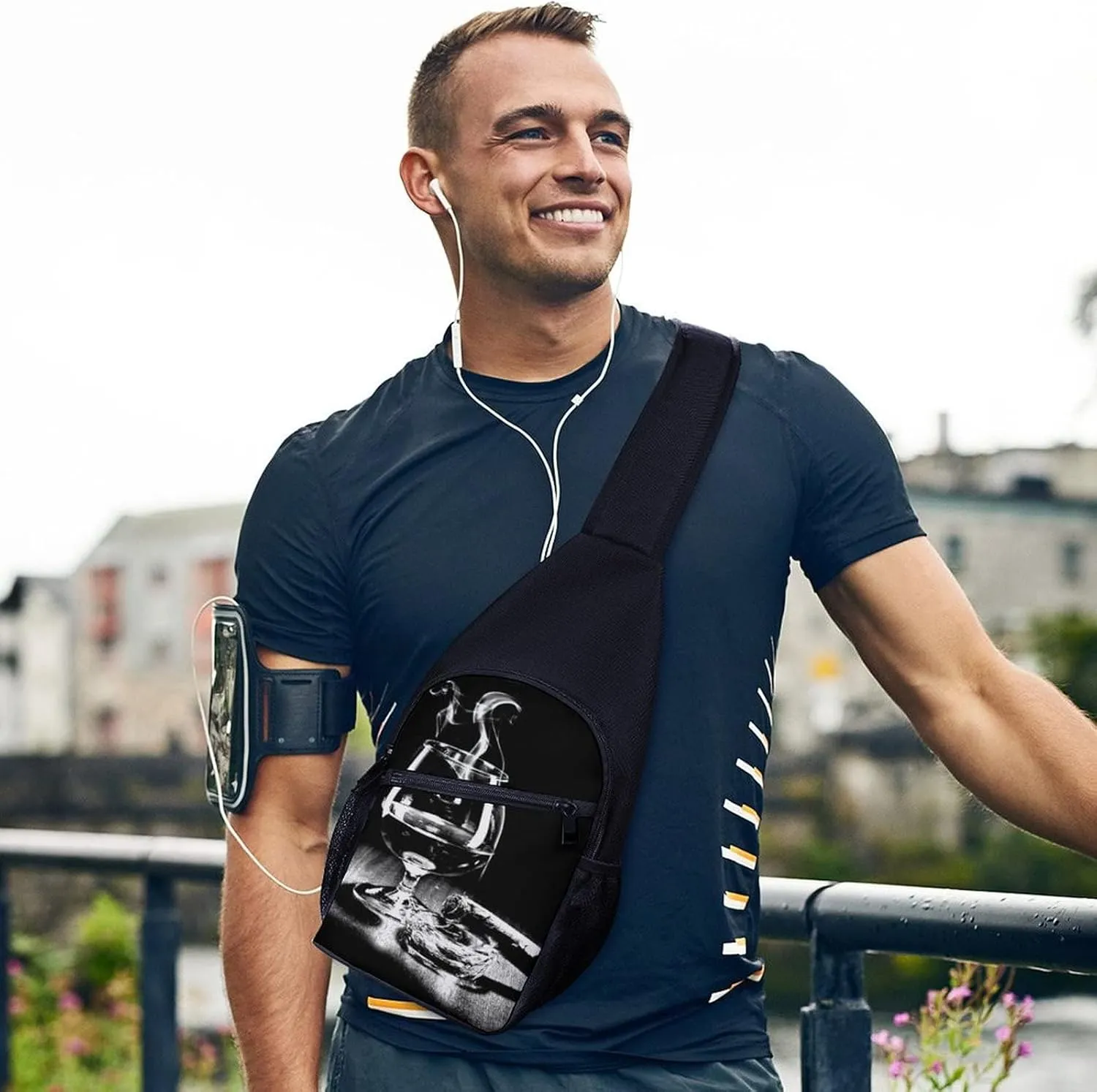Adjustable Fanny Waist Pack Pouch, Crossbody Durable Runners Bag Wallet for Sports Cycling Gym Hiking Fitness Women Men
