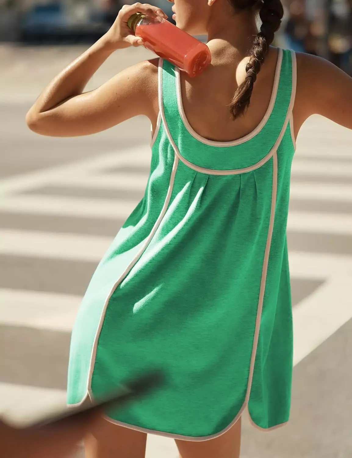 Athlisan Womens Summer Athletic Sleeveless Mini Dress Casual Workout Tennis Dress Sundress