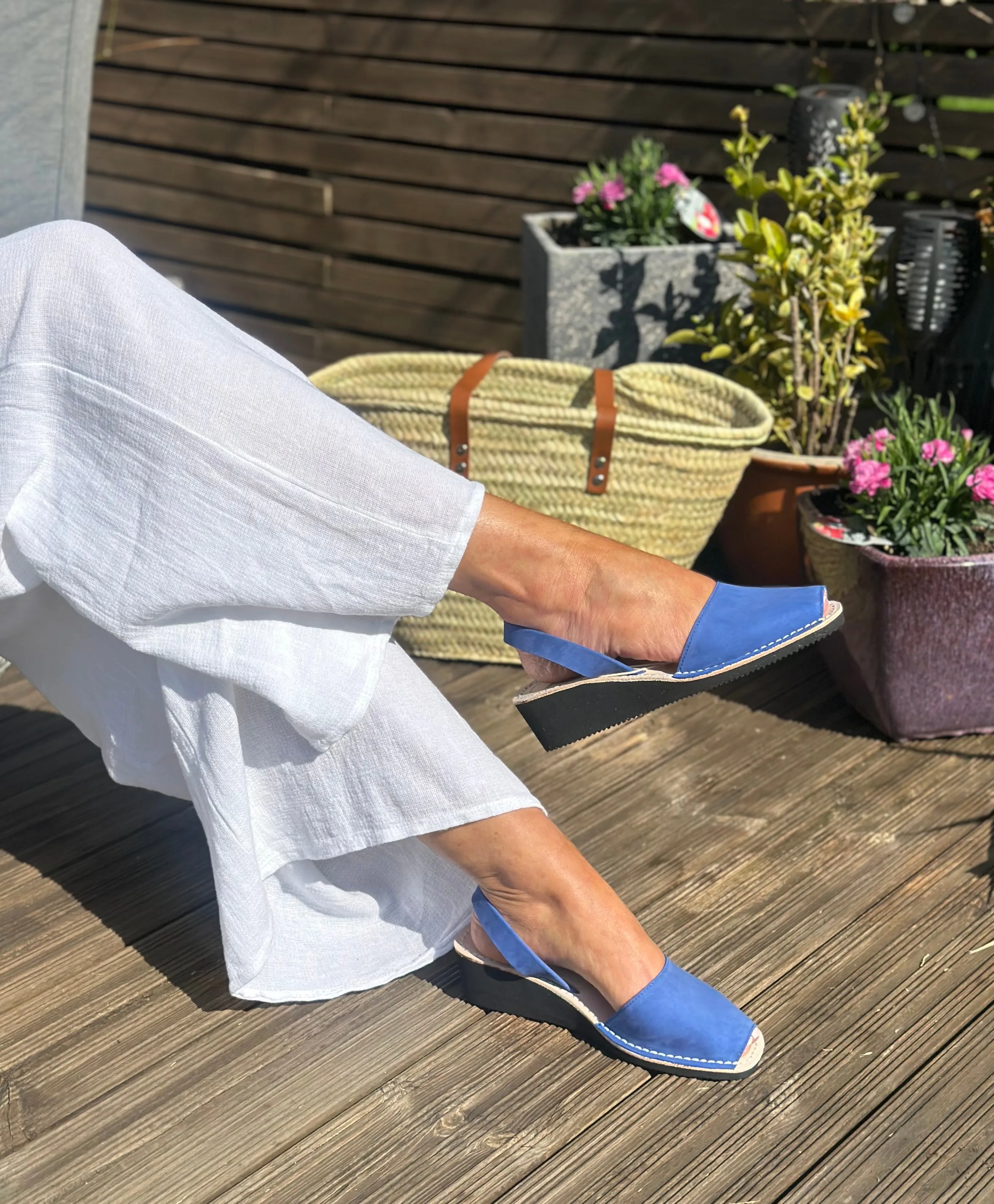 Azulon Blue Low Wedge
