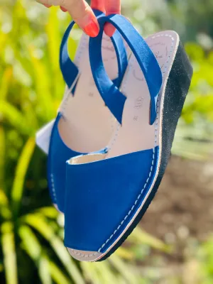 Azulon Blue Low Wedge