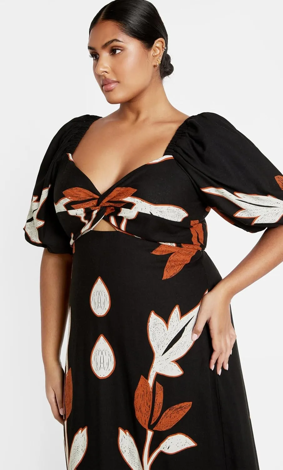 City Chic Women's Plus Size Dress - Nala Print Maxi