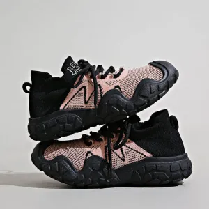 Contrast Mesh Platform Athletic