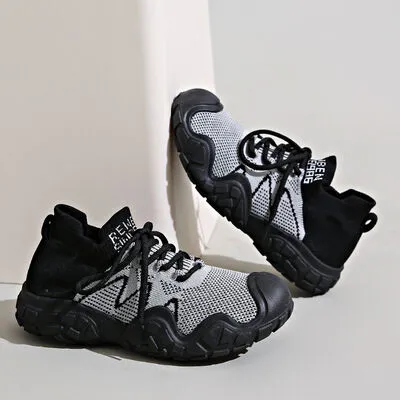 Contrast Mesh Platform Athletic