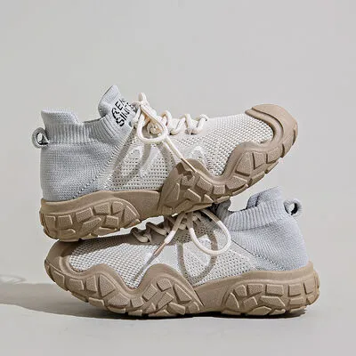 Contrast Mesh Platform Athletic