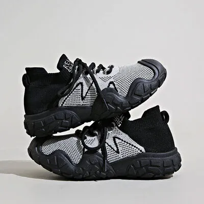 Contrast Mesh Platform Athletic