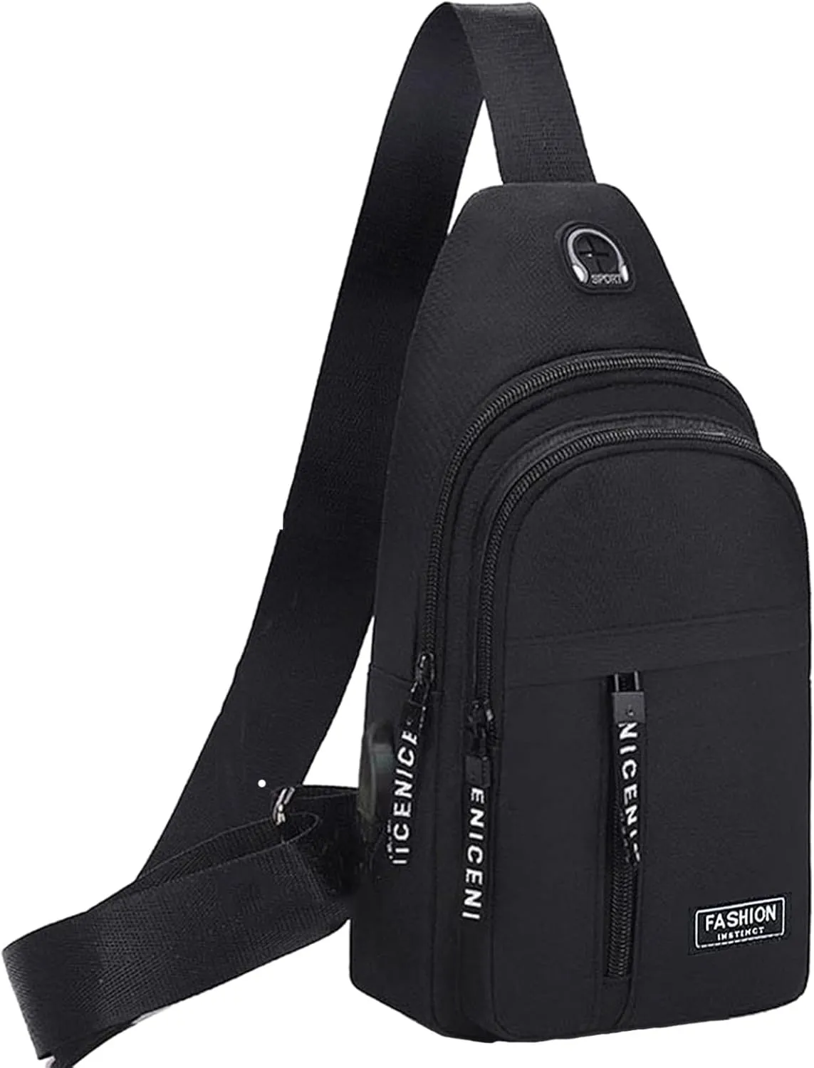 Crossbody Fanny Pack for Men&Women Casual Canvas Vest Genuine Sheepskin And Cowhide Leather Vest Motorcycle Biker