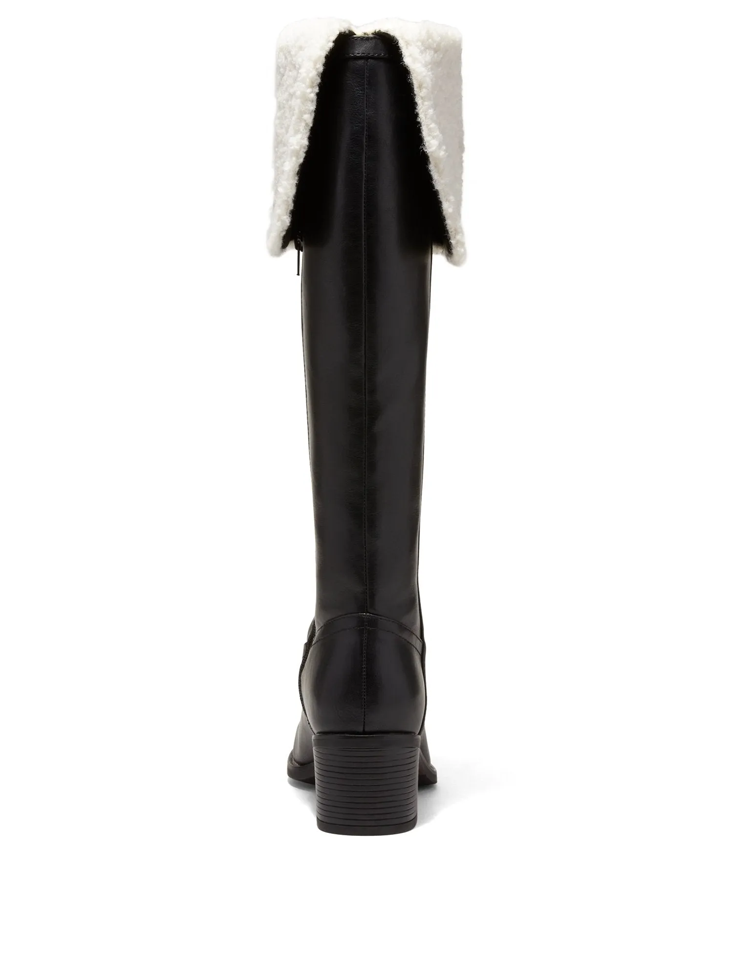 Devi Tall Faux-Sherpa Riding Boot