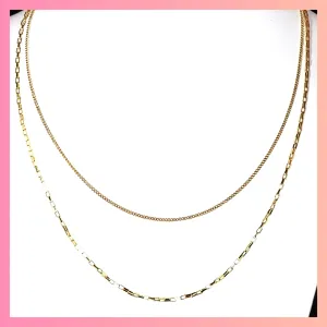 Double Chain Layering Necklace