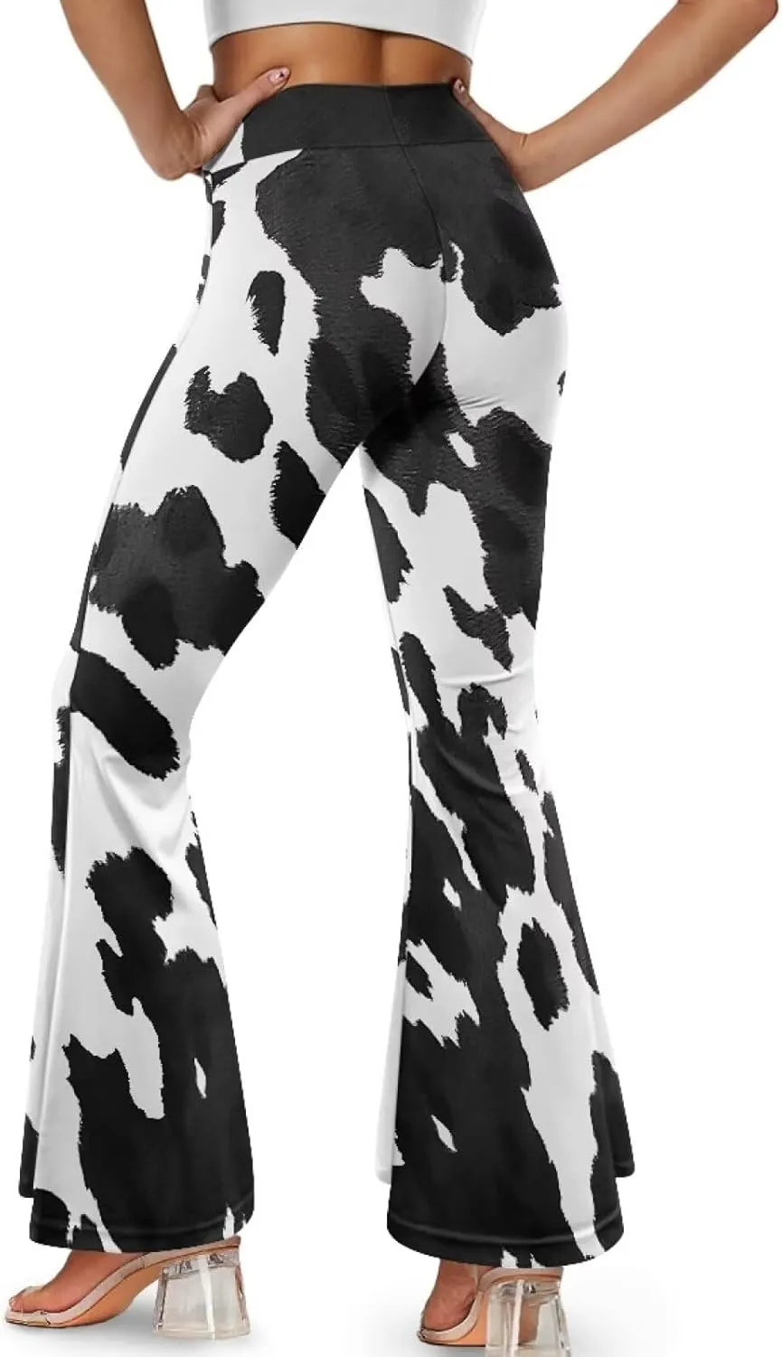 Flared Yoga Pants for Women Bell Bottom Leggings Plus Size Soft High Waisted Tummy Control Butt Liftin