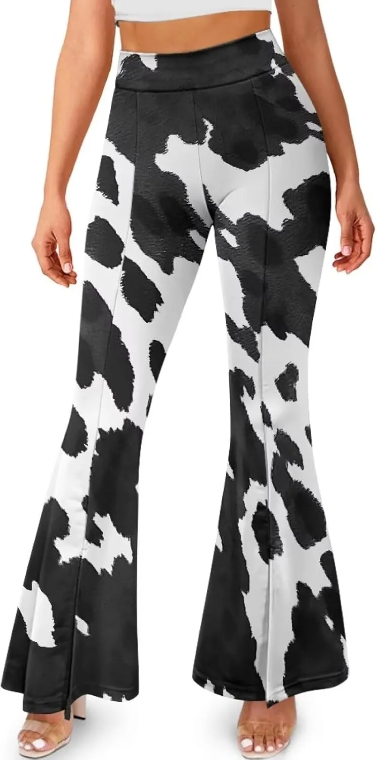 Flared Yoga Pants for Women Bell Bottom Leggings Plus Size Soft High Waisted Tummy Control Butt Liftin