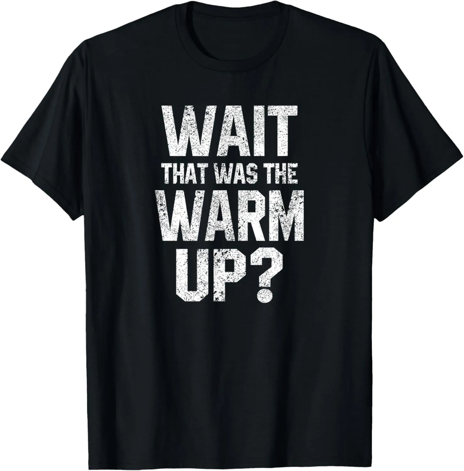 Funny Women Tank Top Workout Gift Wait That Was The Warm Up T-Shirt