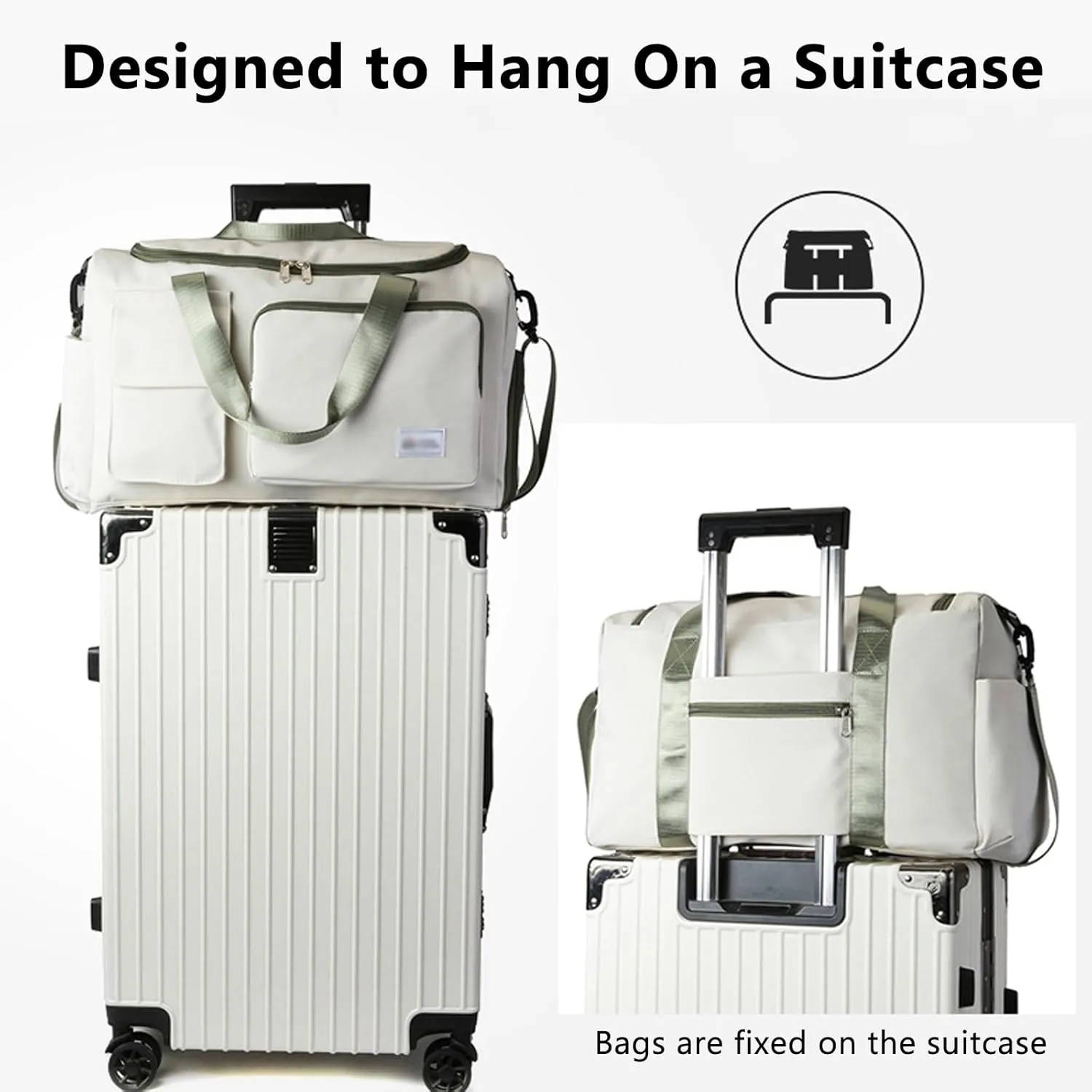 Garment Bags for Travel, Carry on Bags for Airplanes Women, Luggage Bags for Travel with Shoe Compartment, Weekender Bag, Men Gym Bag(Pink)