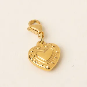 Heart Jewelry Charm With Clip