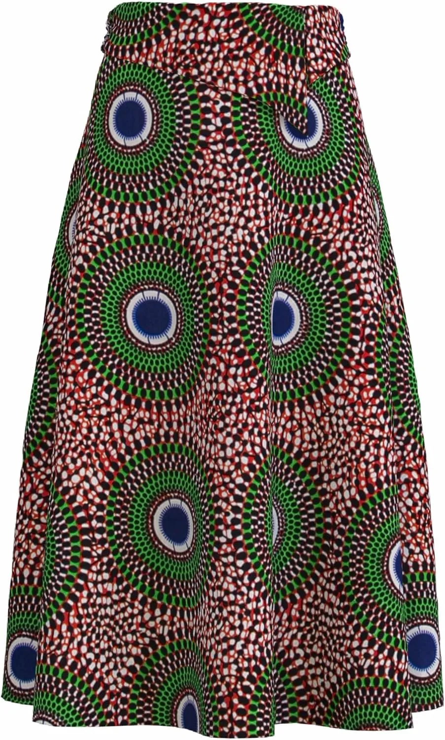 iooiooi African Skirt for Women Trendy High Waist Ankara Print Long Skirt for Ladies Party Clothing