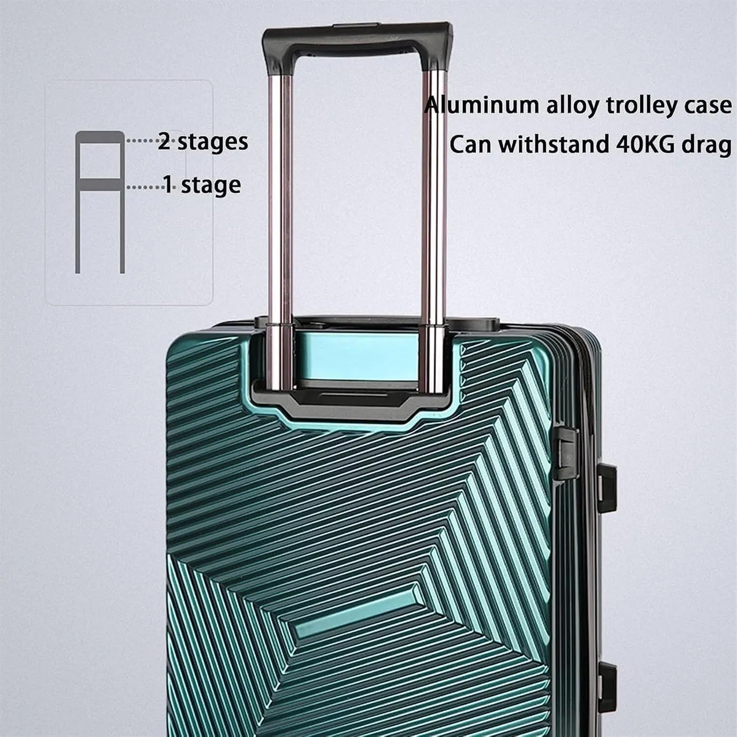 IRYZE Lightweight Suitcase Portable Luggage With Spinner Wheels Carry On Luggage Drop-resistant TSA Locking Suitcase Carry on Luggage (Color : Yellow, Size : 24 in)