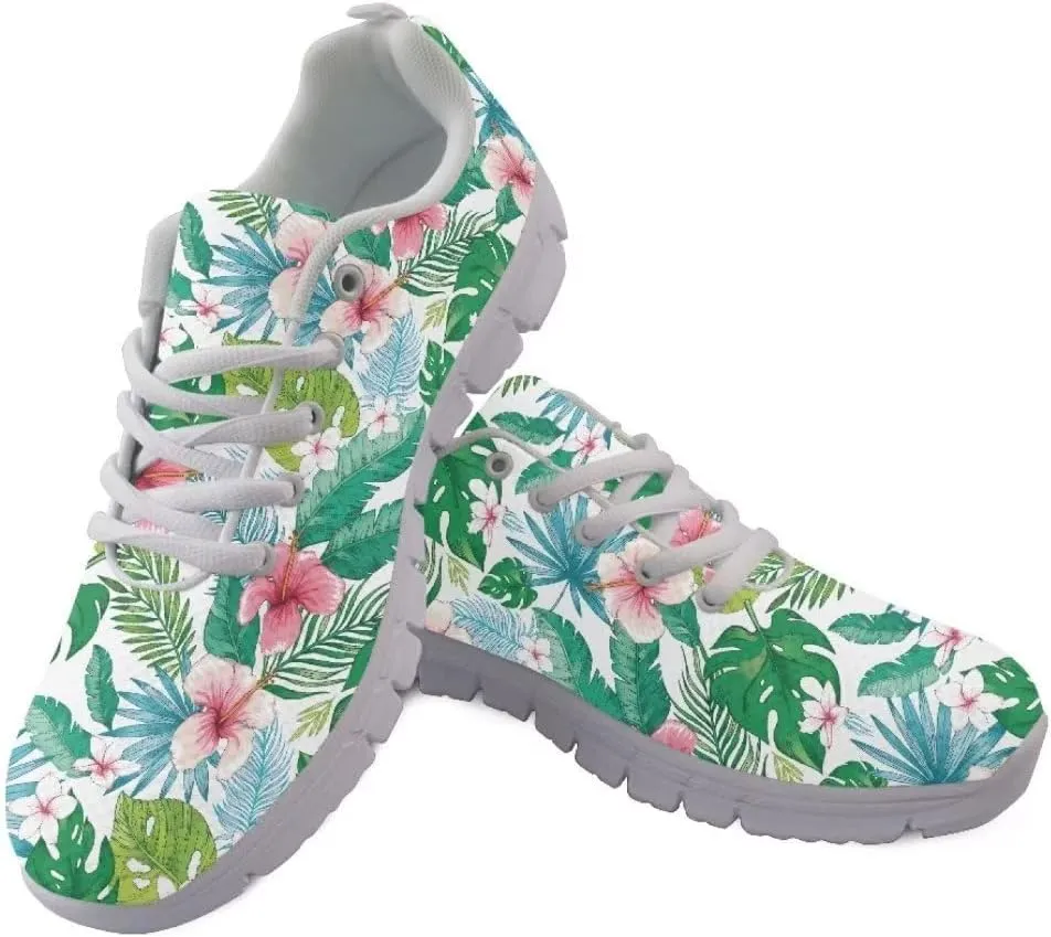 Jeiento Non Slip Running Shoes for Women&Men Fashion Sneaker Comfort Gym Sports Shoes for Teenager Girls Casua Mesh Flat Shoes