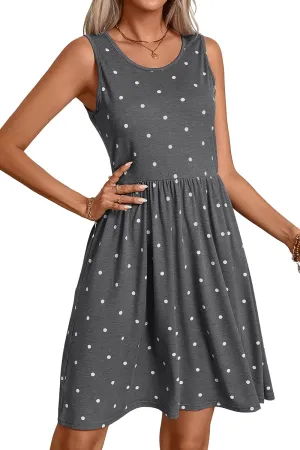 levaca Womens Summer Tank Dress Sleeveless Casual High Waist A-line Beach Sundress 2024