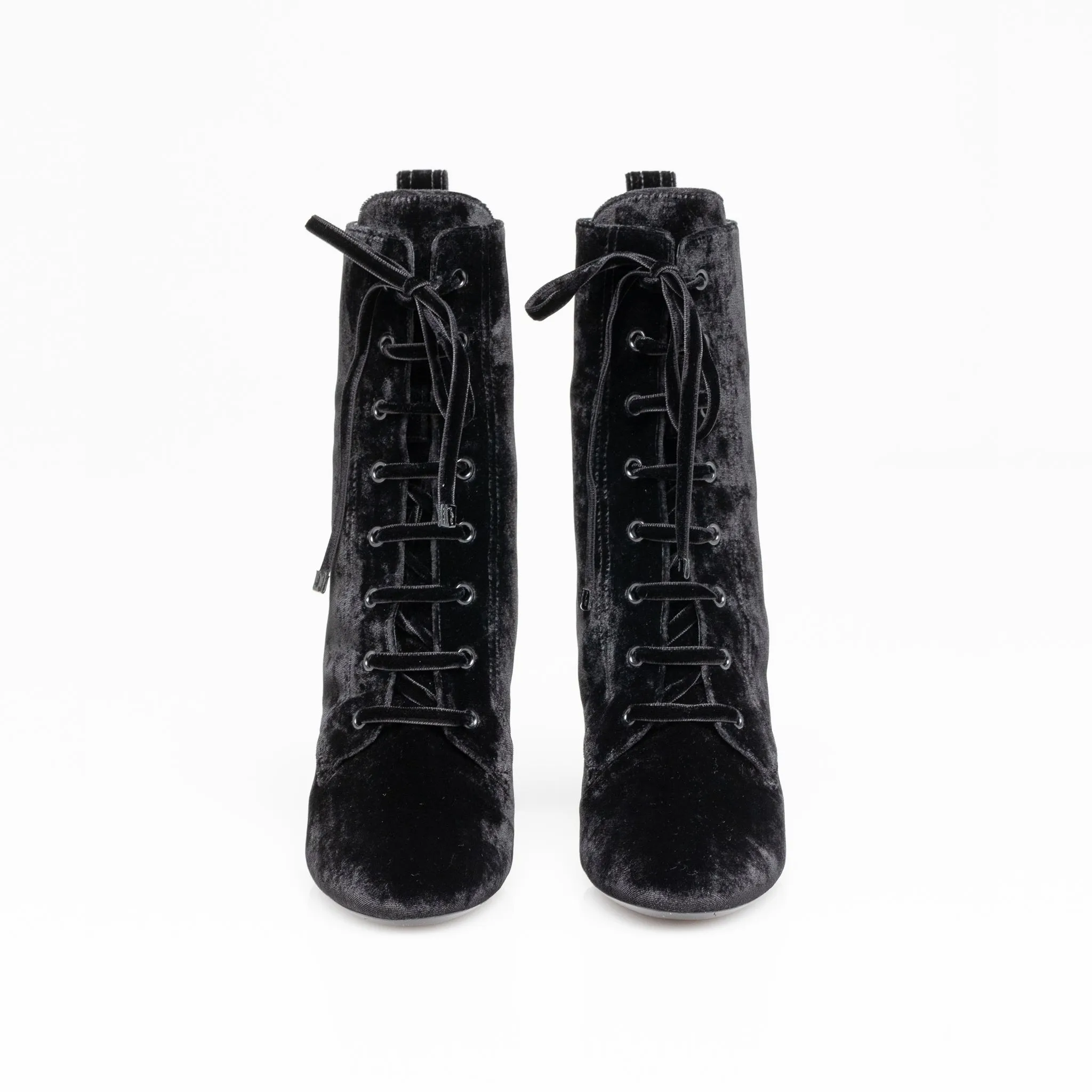 LouLou Velvet Lace-Up Boot |Size 8.5 US - 39 EU