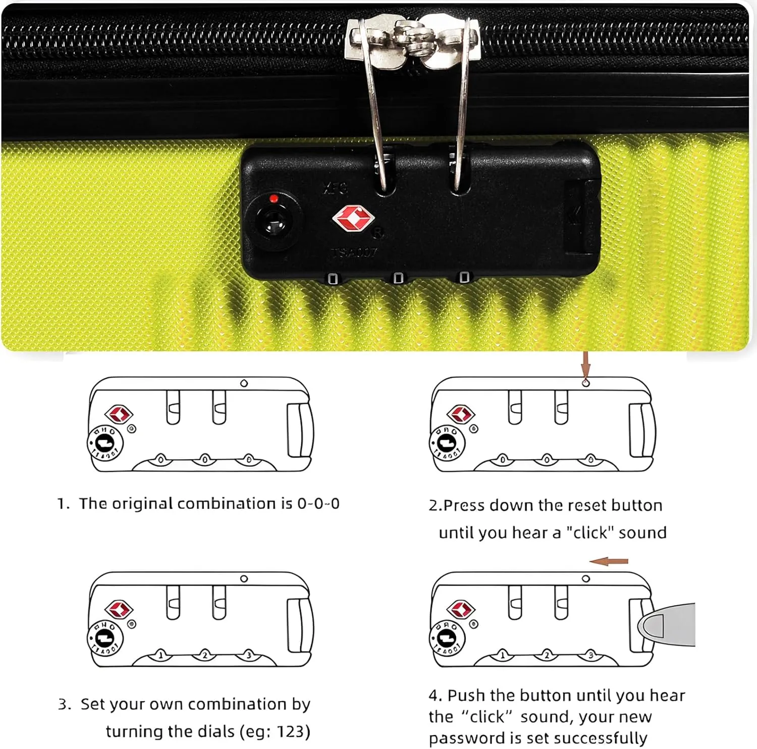 Luggage Sets 2 Piece,Large Suitcase 24 and 28 Inch,Hardshell Checked Luggage Sets with Spinner Wheels,Luggage Sets Clearance 24/28,Yellow