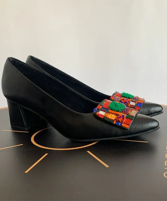 Melisende Block Heels - Black