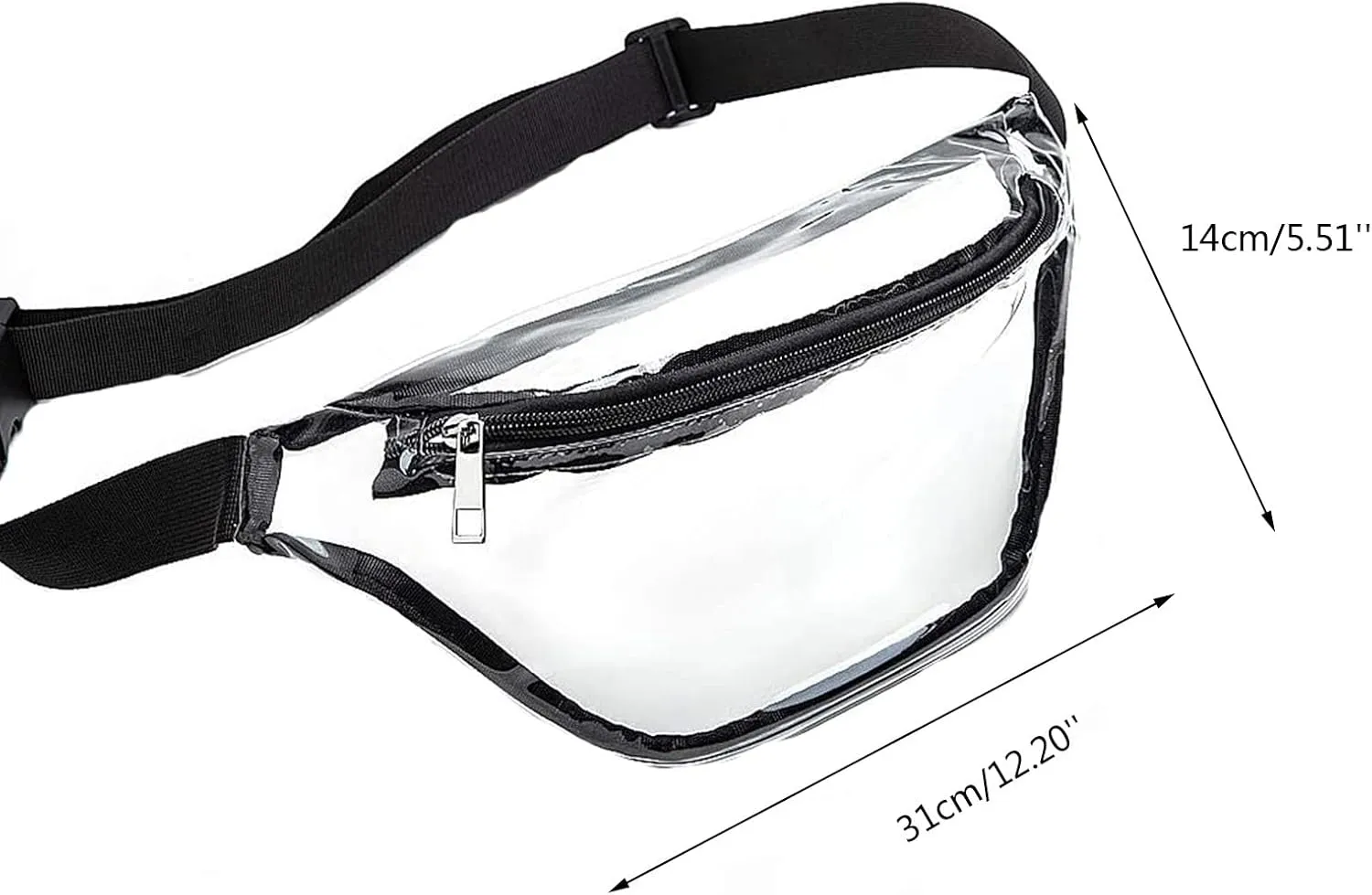 Men Shoulder Bags Waist Bag Clear Fanny Pack Women Small Clear Waist Bags Cute Waist Pack With (Red, One Size)