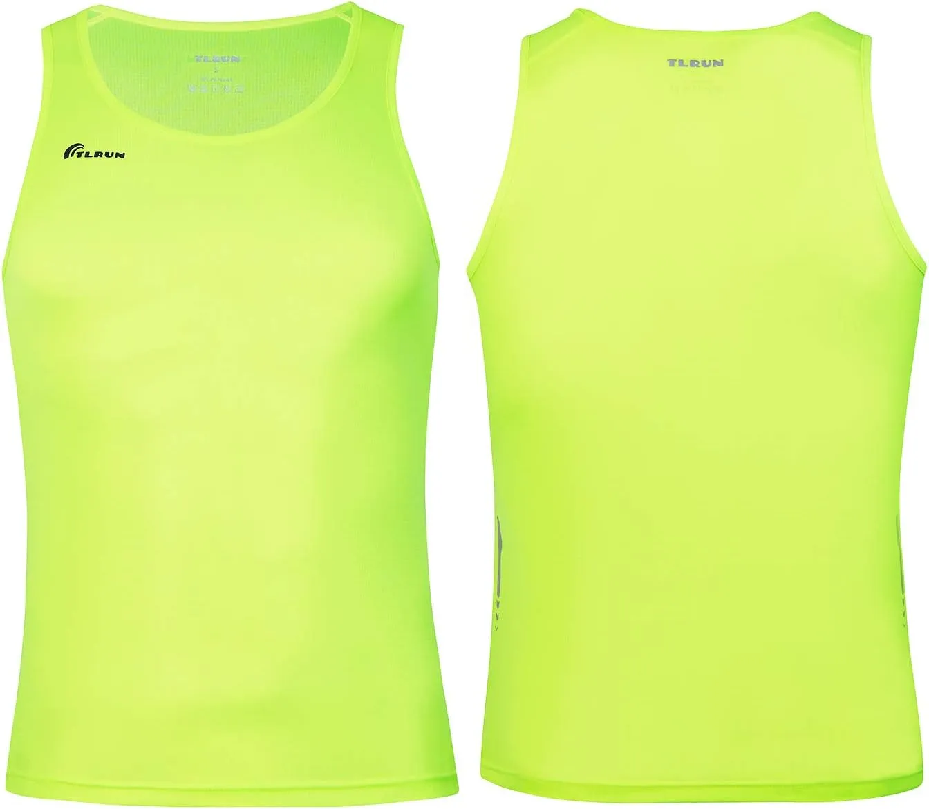 Men's Running Tank Top Ultra Lightweight Marathon Singlet Shirts Dry Fit Workout Sleeveless T-Shirt