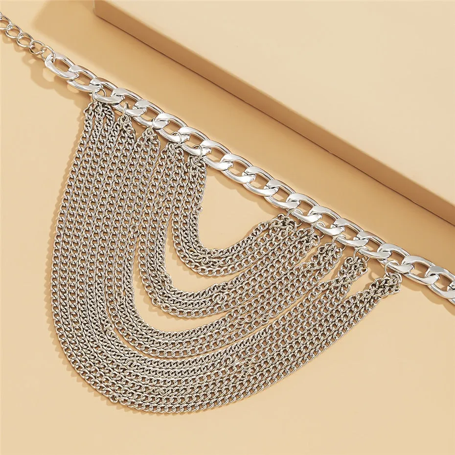 Multilayer Chain High Heel Shoe anklet