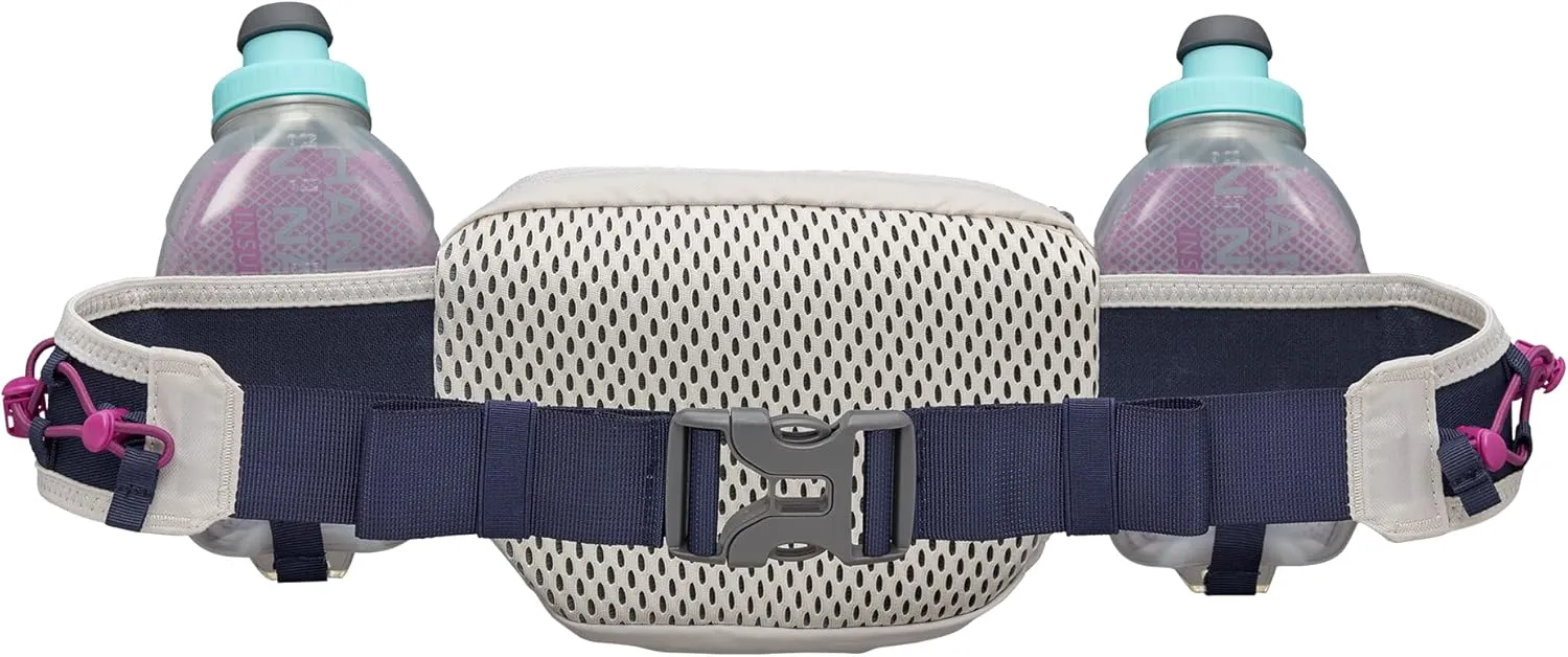 Nathan Hydration Running Belt with Flasks and Storage Pockets. Trail Mix Plus.
