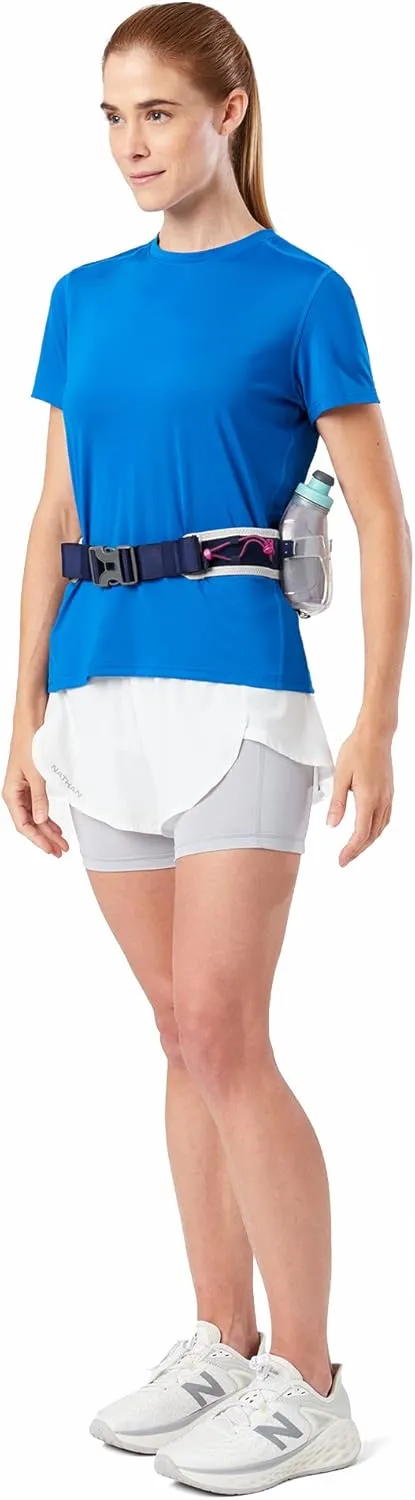 Nathan Hydration Running Belt with Flasks and Storage Pockets. Trail Mix Plus.