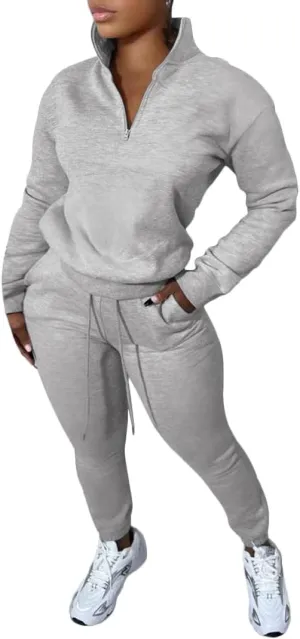 Nimsruc 2 Piece Outfits for Women Casual Pullover Sweatsuits Tracksuits Joggers Pants sets