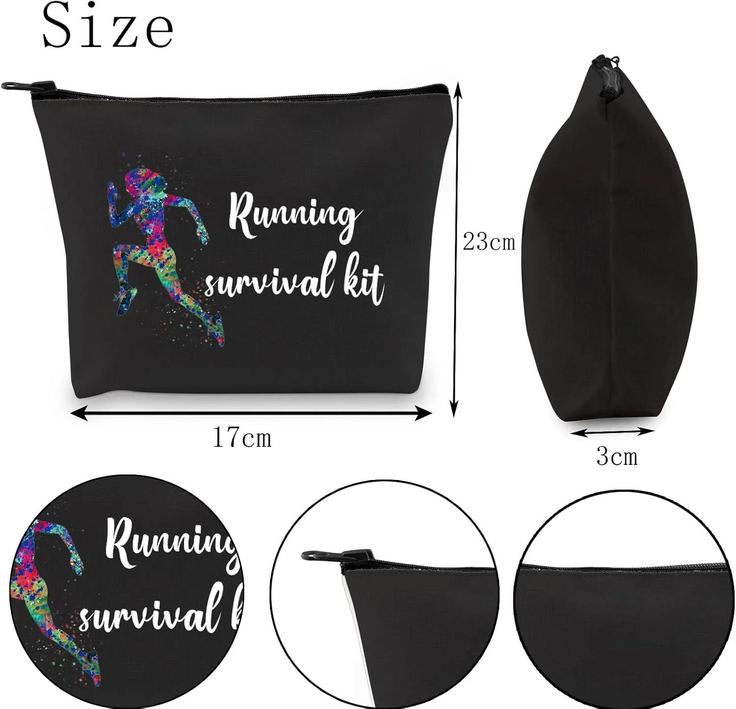 POFULL Running Gifts for Her - Survival Kit with Cosmetic Bag for Runners