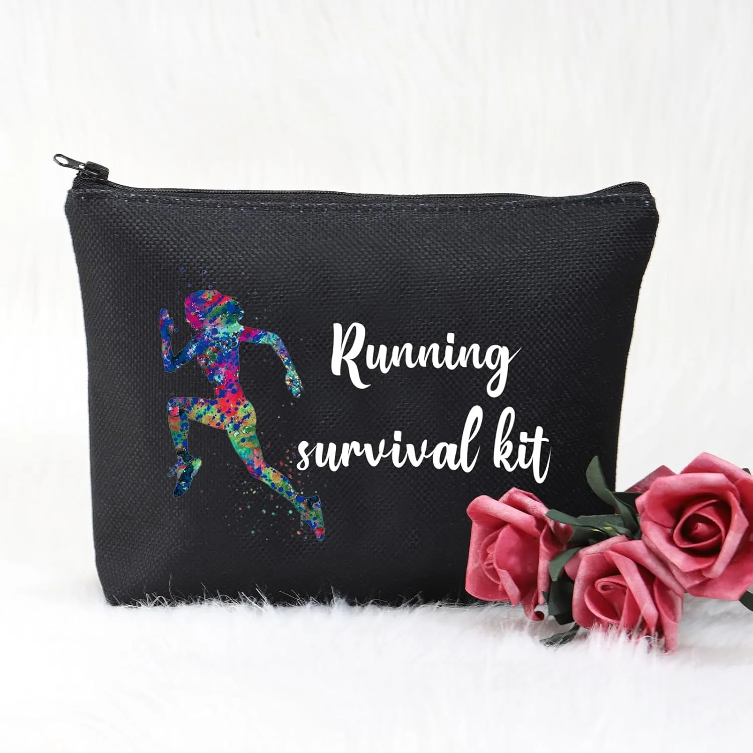 POFULL Running Gifts for Her - Survival Kit with Cosmetic Bag for Runners
