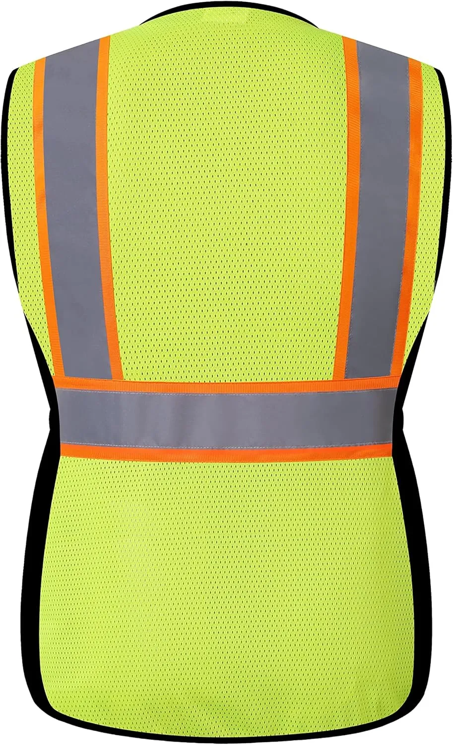 Safety Vest For Women,High Visibility Reflective Vest With Multi Pockets And Zipper,Work Vest For Lady