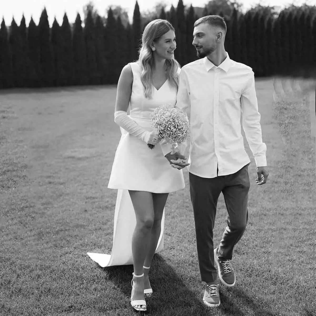 Sevintage Short Wedding Dresses for Bride with Bow Simple 2025 Homecoming Dress Cocktail Prom Gowns