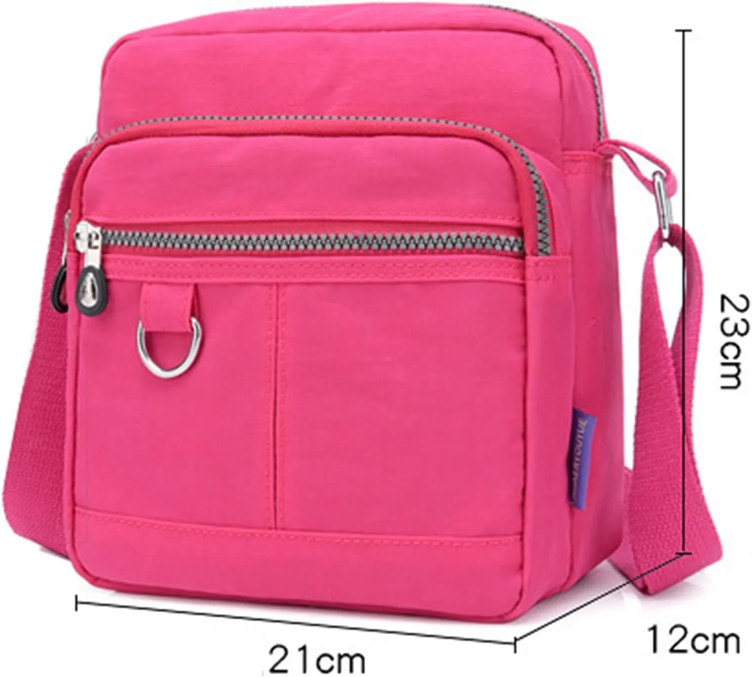 Shoulder Bags for Men Casual Nylon Purse Handbag Crossbody Bags Shoulder Bag Handbag For Women Small (Grey, One Size)
