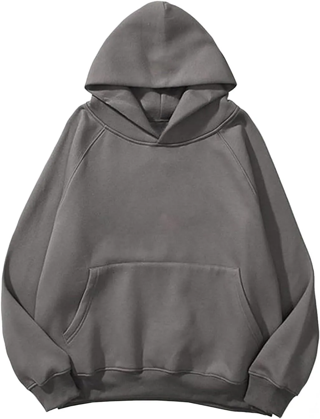 Solid Hoodies for Women Oversized Raglan Long Sleeve Pullover Top Casual Loose Sports Sweatshirt with Pockets