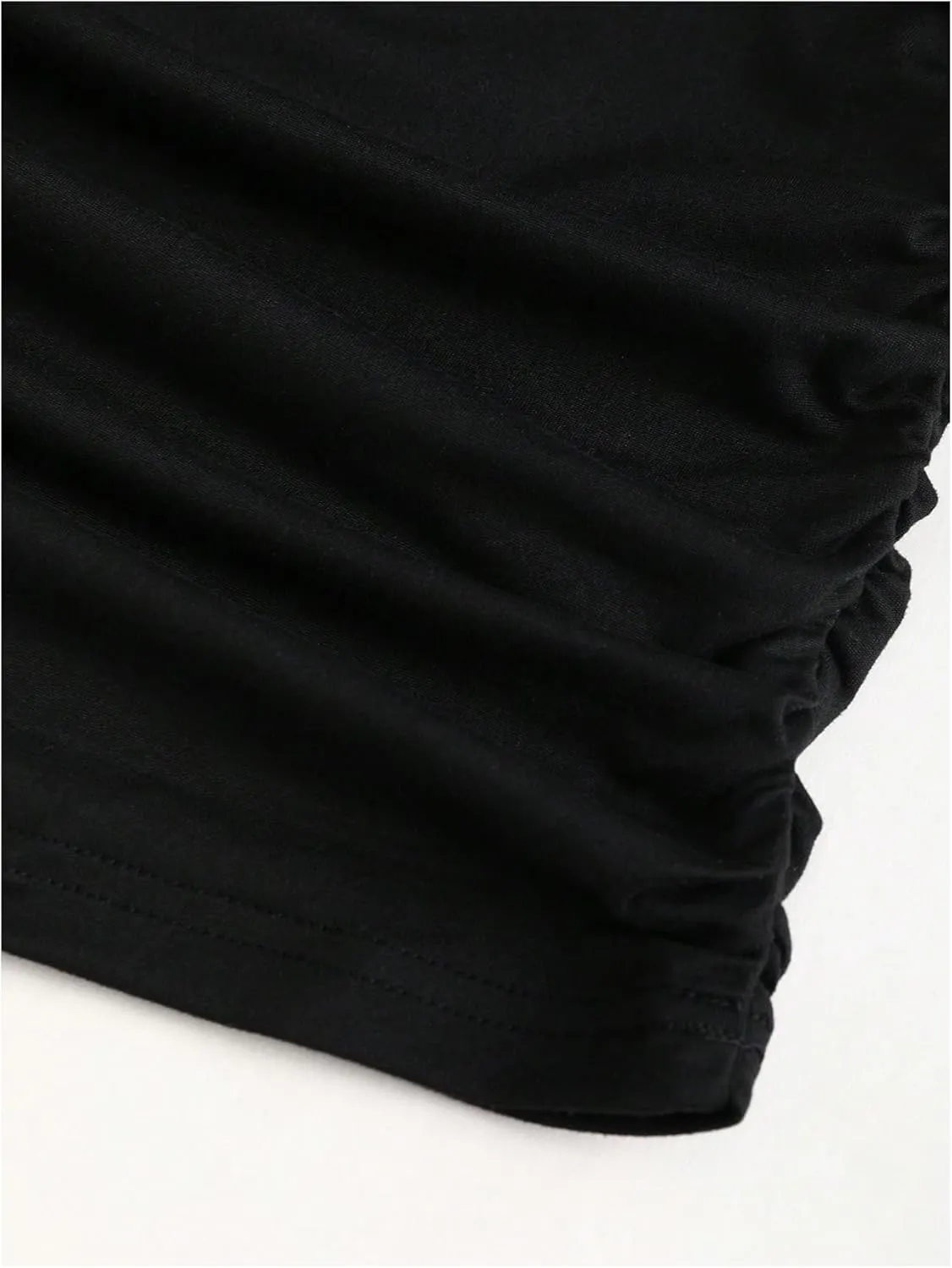 SOLY HUX Women's Halter Mini Dress Ruched Draped Cowl Neck Sleeveless Backless Bodycon Party Dresses