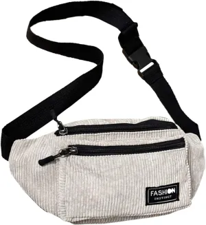 Study Materials Men Chest Bag Texture Body Small Bag Sports Waist Bags Casual Shoulder Bags For Men (Grey, One Size)