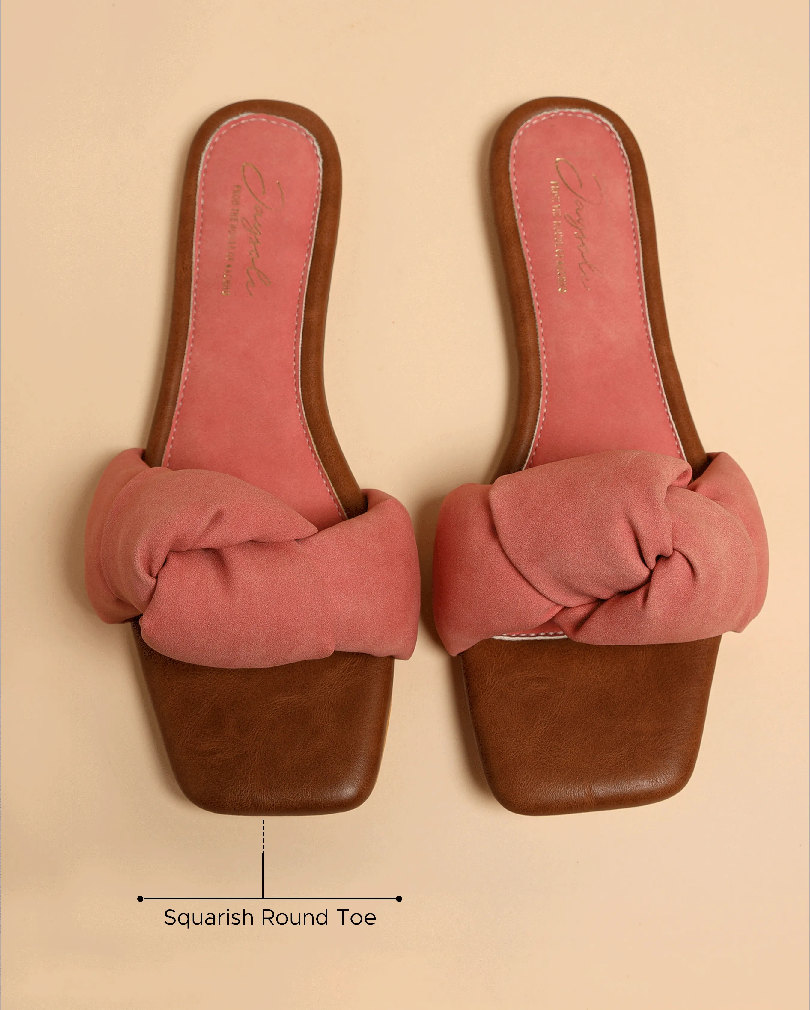 Teaberry Knoted Flats