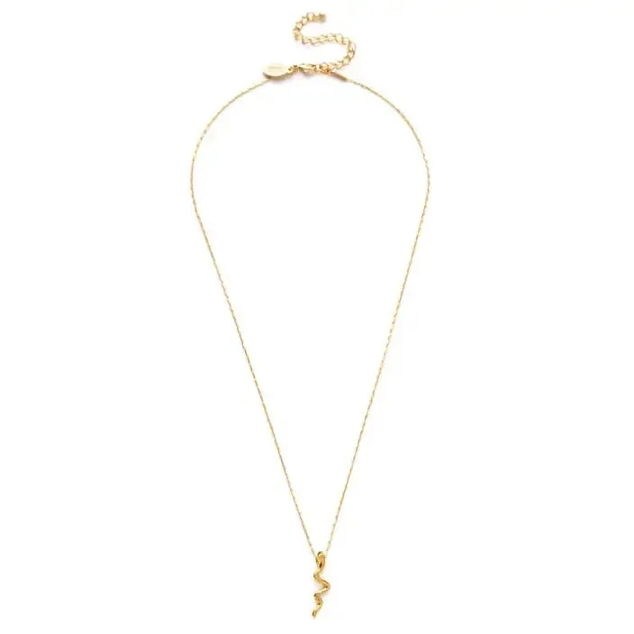 Tiny Gold Serpent Necklace