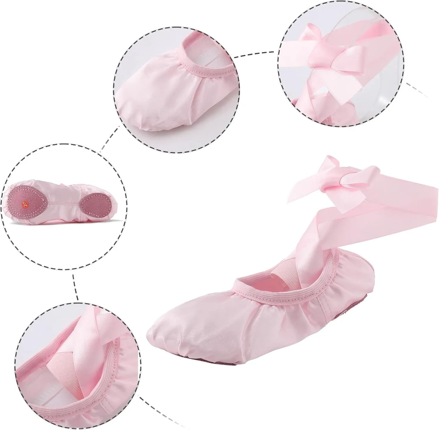 Toddler Winter Dance Shoes Children Warm Ballet Stage Performance Shoes Long Lace Yoga Training Indoor Shoes