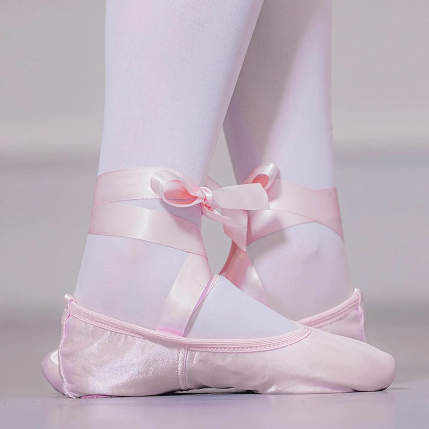 Toddler Winter Dance Shoes Children Warm Ballet Stage Performance Shoes Long Lace Yoga Training Indoor Shoes