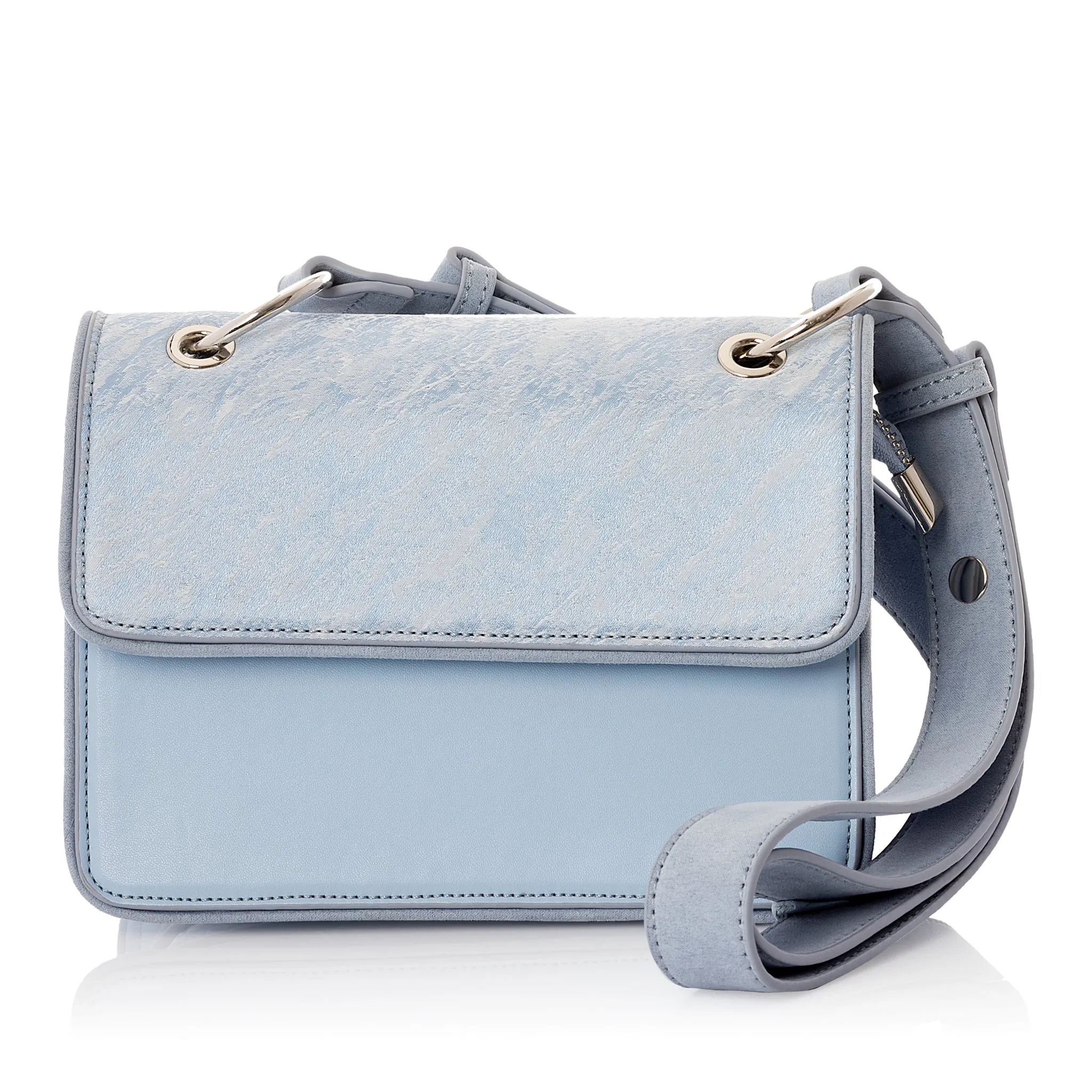 Toledo Powder Blue Cross Body Bag Handbag (Matches Gigi Loafers) by Ruby Shoo