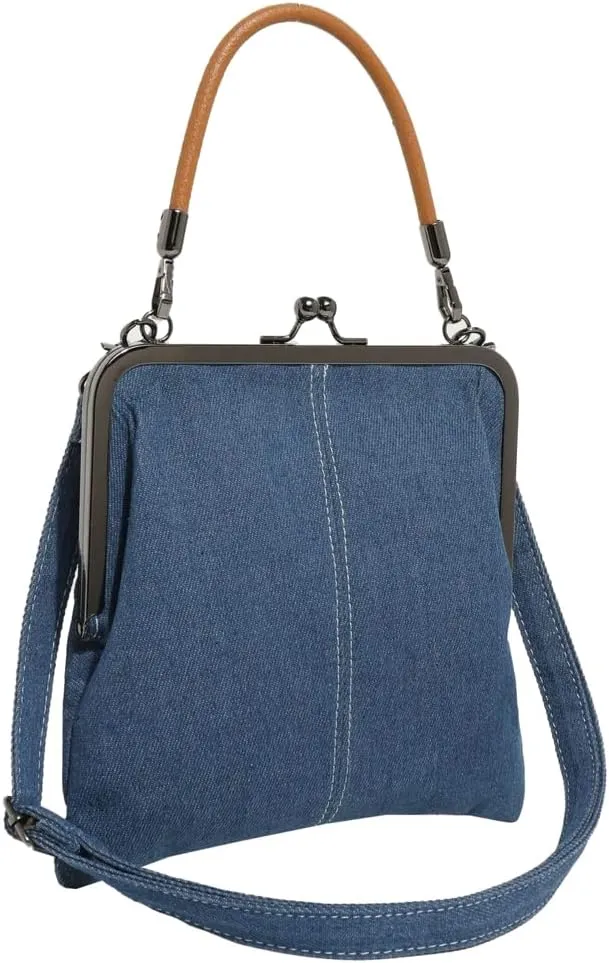 Trendy Shoulder Bags Denim Clutch Bag For Women Crossbody Handbag Tote Bag Satchel Purse Work Travel College Top-handle 2025