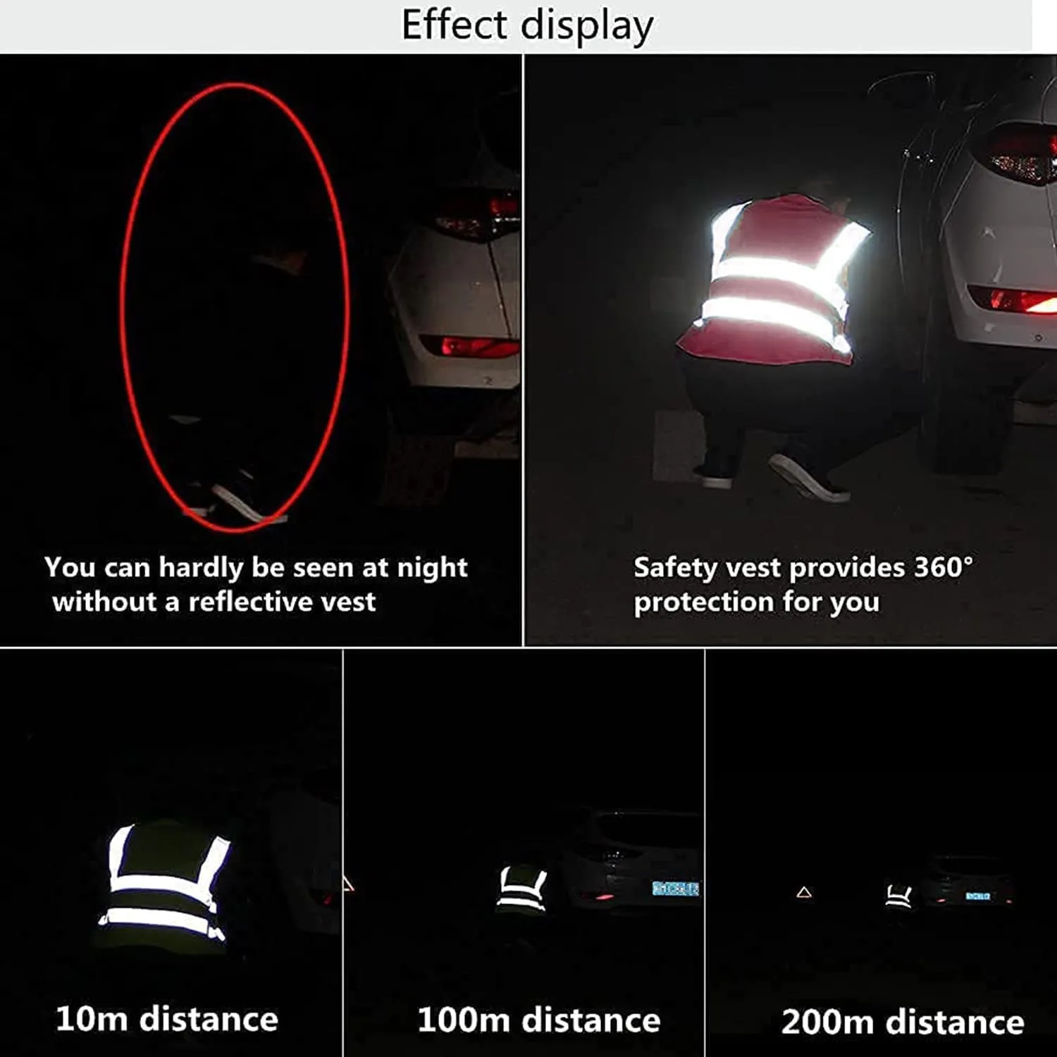 Tydon Guardian Reflective Safety Vest for Women Men High Visibility Security With Pocket Zipper Front Meet ANSI/ISEA Standard