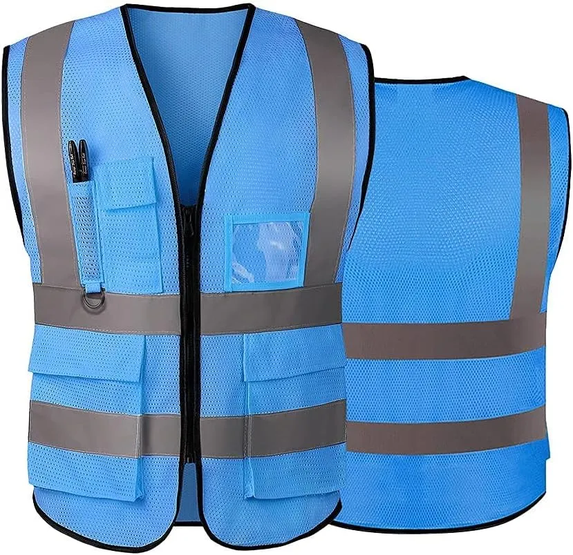 Tydon Guardian Reflective Safety Vest for Women Men High Visibility Security With Pocket Zipper Front Meet ANSI/ISEA Standard