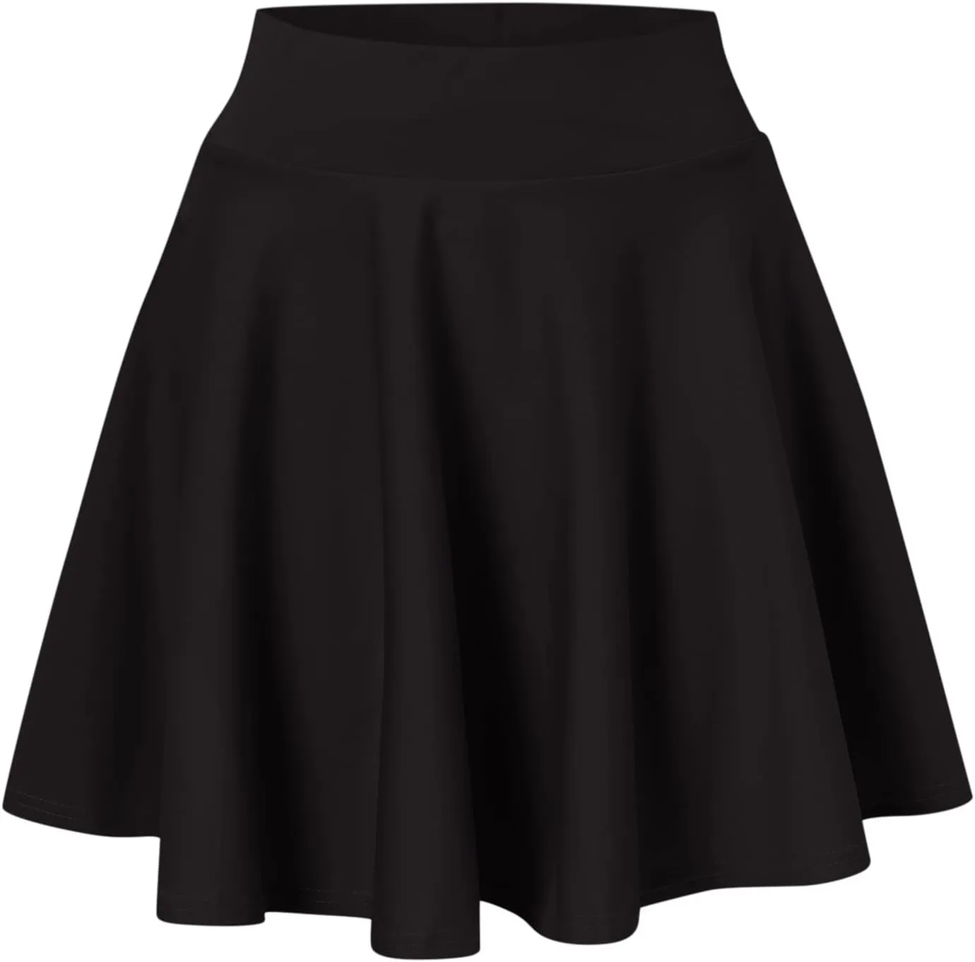 Women Fashion Casual Short Style Solid Half Skirt Glare Sun Skirt Pleated Skirt Midi Skirt for Women