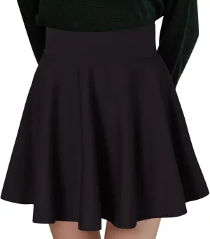 Women Fashion Casual Short Style Solid Half Skirt Glare Sun Skirt Pleated Skirt Midi Skirt for Women