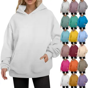 Womens Oversized Hoodies Y2K Sweatshirts Long Sleeve 2024 Casual Fashion Clothes Pullover Fall Outfits with Pocket